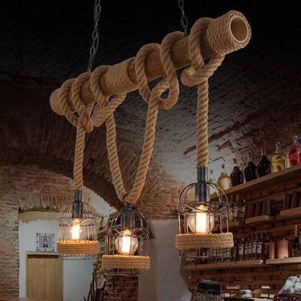 AlessioGlow - Luxe Retro Houten en Metaal Hanglamp