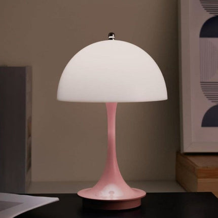 LumièreRose - Charmante Retro Tafellamp met Dimbare LED