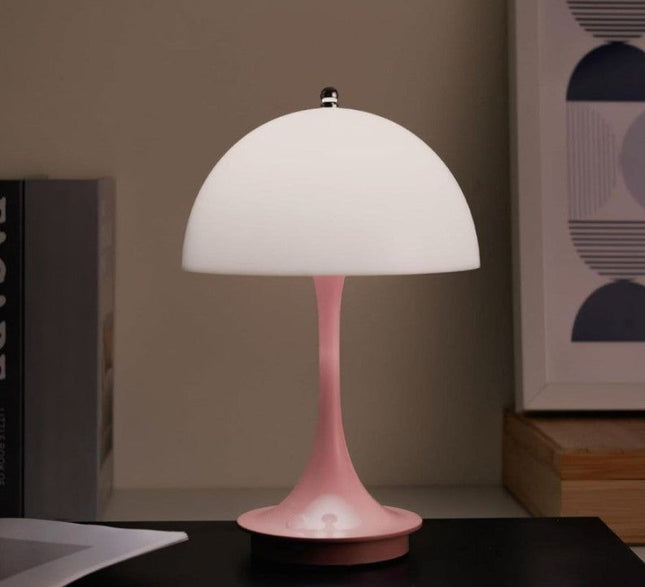 LumièreRose - Charmante Retro Tafellamp met Dimbare LED