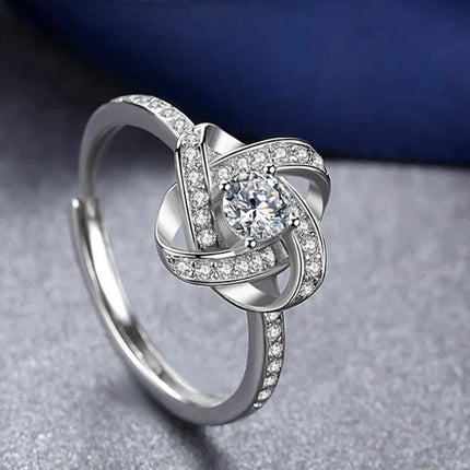 Verwen je geliefde met onze Betoverende Liefdesknoop Ring - het Perfecte Cadeau!