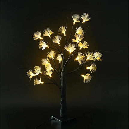 BonsaiGlow Tafellamp - Betoverende Fiber Optic Rozenlamp