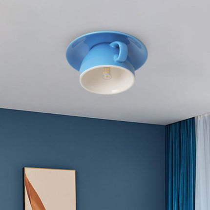 VibrantGlow Chandelier - Elegante Gekleurde Keramische Kroonluchter