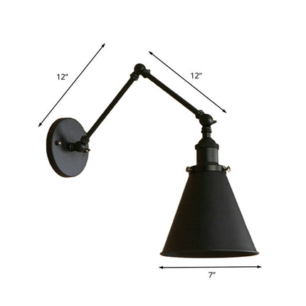 IndustrialFarm – Wandlamp in Zwart/Roest met Landelijke Stijl