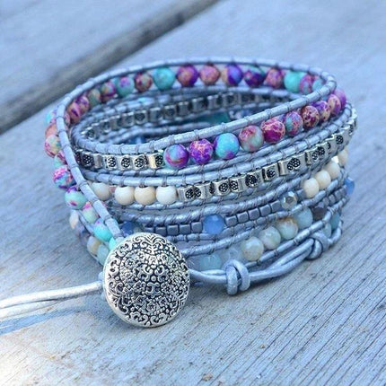 Selina Armband - Turkooise Wikkelarmband voor Heling & Bescherming