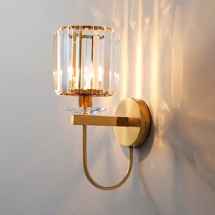 CrystalLux Elegante Wandlamp - Luxe Cilindrisch Design voor Moderne Interieurs