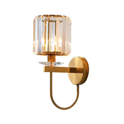 CrystalLux Elegante Wandlamp - Luxe Cilindrisch Design voor Moderne Interieurs