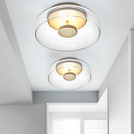 CrystalGlow Plafondlamp - Luxe Glas LED Verlichting