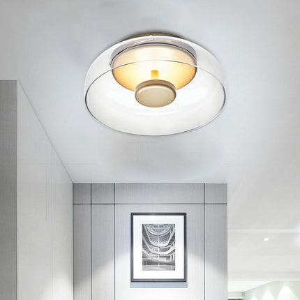 CrystalGlow Plafondlamp - Luxe Glas LED Verlichting