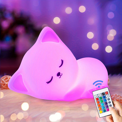 KittyGlow Lamp - Schattige Draadloze Kattennachtlamp