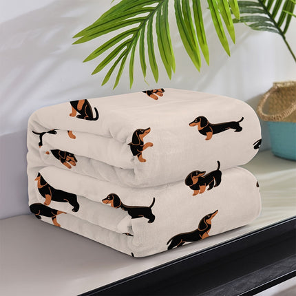 Dachshund Cozy - Zachte Flanellen Deken voor Huisdieren