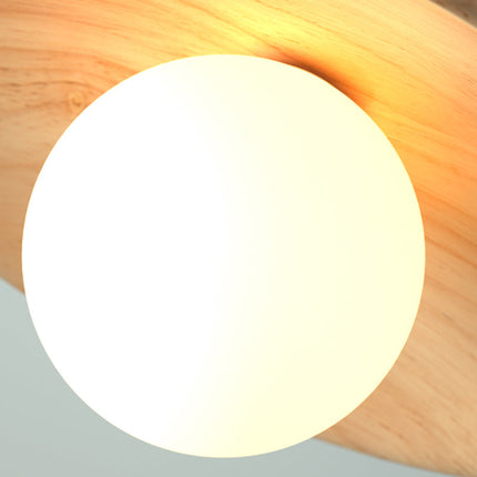 TimberGlow Ceiling Light – Houten Moderne Halverlichting