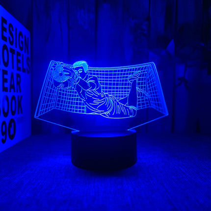 KeeperGlow – 3D Voetbalkeeper Nachtlamp met Touch