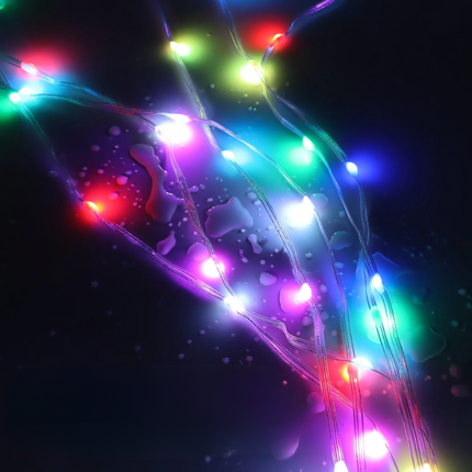 TwinkleGlow Kerstverlichting - Magische RGBIC Slingerlichten voor Feesten