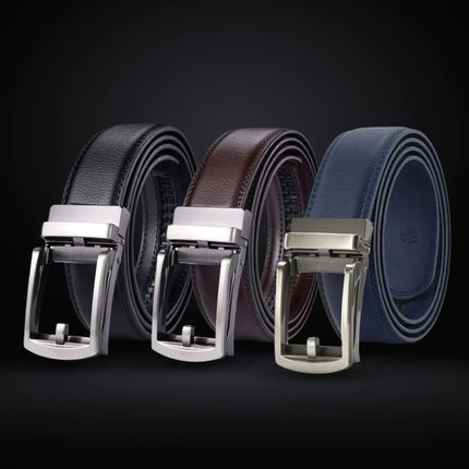 EliteSlide Belt – Luxe Leren Verstelbare Accessoire