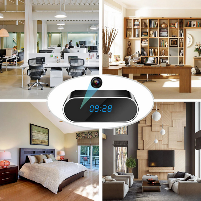 VisionDiscrète Camera - Onopvallende HD Klokbewaking Camera