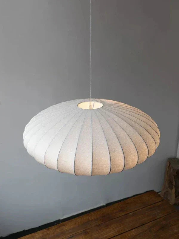 SilkCrown – Luxe Zijden Hanglamp met Kristallen