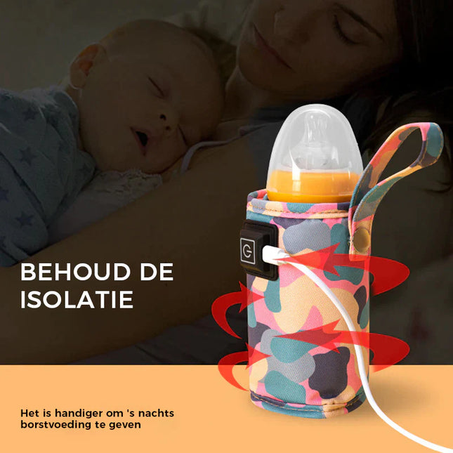 Draagbare USB Melkverwarmer - Warm uw melk overal op!