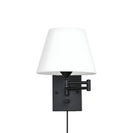 SwingLight – Verstelbare Wandlamp met Linnen Kap