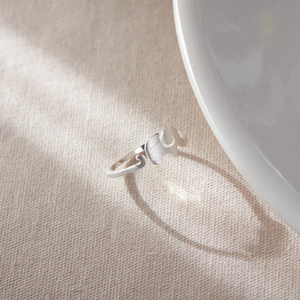 SilverCraft Olifantring - Verstelbaar en Charmant