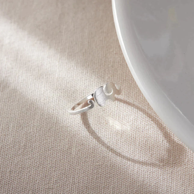 SilverCraft Olifantring - Verstelbaar en Charmant