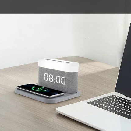 SmartCharge - Multifunctioneel Oplaadstation met Alarm en Nachtlampje