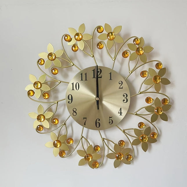 EleganceClock - Design Muurklok 14 Inch Zwart