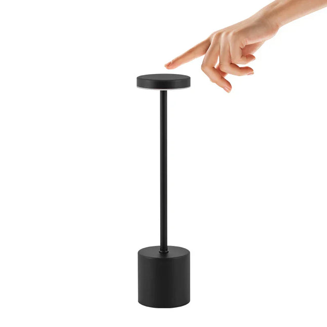NoirElegance - Moderne Zwarte LED Tafellamp