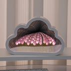 10 Afgewerkte Purple Cloud Mirror Tulip Night Lights