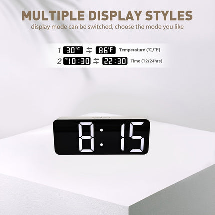 TimeGlow – Stijlvolle LED Wekker met Dimmingfunctie