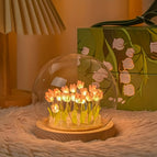 DIY Roze Bloemen / 13 Gemonteerde Lampen