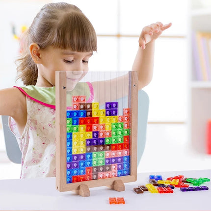 BrainBlocks - Creatieve Houten Blokpuzzel voor Volwassenen