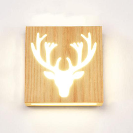 NatureShine – Sfeervolle LED Wandlamp in Hout