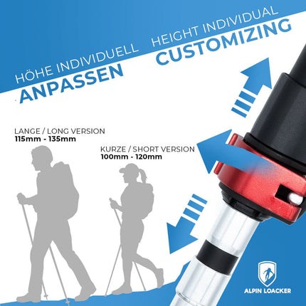 UltraLight Trekking Poles – Lichtgewicht Vouwstokken met Kurken Handgrepen