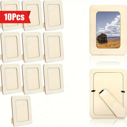 CreativeFrame – Set van 10 DIY Fotolijsten Hout