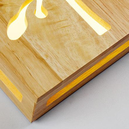 NatureShine – Sfeervolle LED Wandlamp in Hout