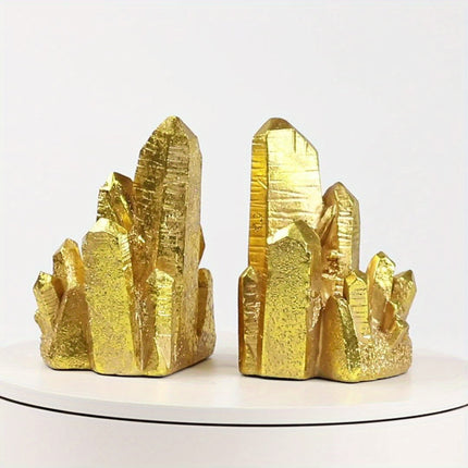 CrystalForm - Vintage Boekensteunen met Kristalontwerp