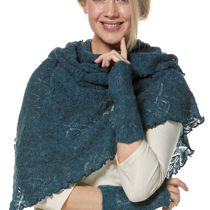 SoftWeave Scarf - Elegant Ajour Strick in Lichte Stof