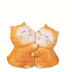 Hars Boekensteun van Knuffelend Koppel [Oranje Kat]
