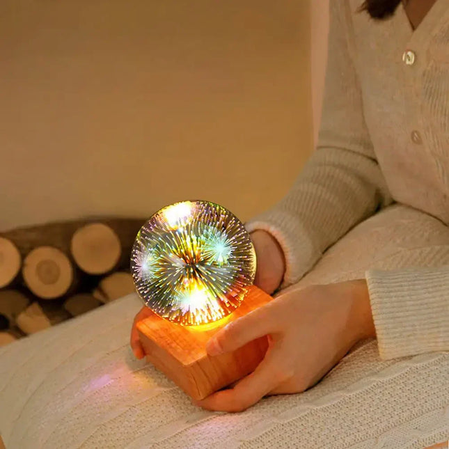 StarburstGlow - Elegante Kristallen Bollamp met 3D Effect