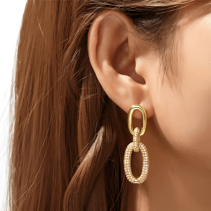 Aurora Sparkle Earrings – Elegante Oorbellen voor een Luxe Look