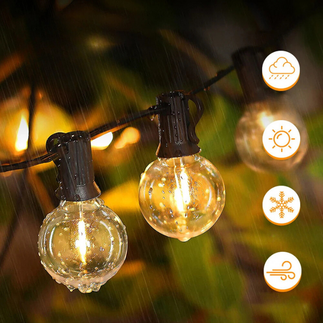 BrillanceVin G40 LED-Kabellampen - Elegante LED Buitenverlichting voor Feesten