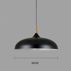 Zwart / Warm Wit / dia35cm X h23cm