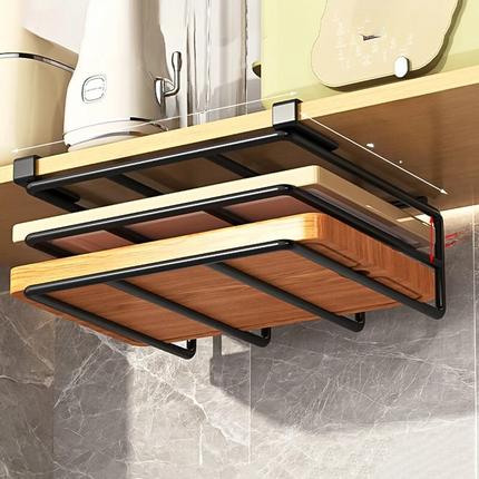 Stijlvolle Keuken Hang Organizer - Eenvoudige Installatie Zonder Boren