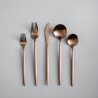 Mat roségoud / 4-persoons set (20 stuks)