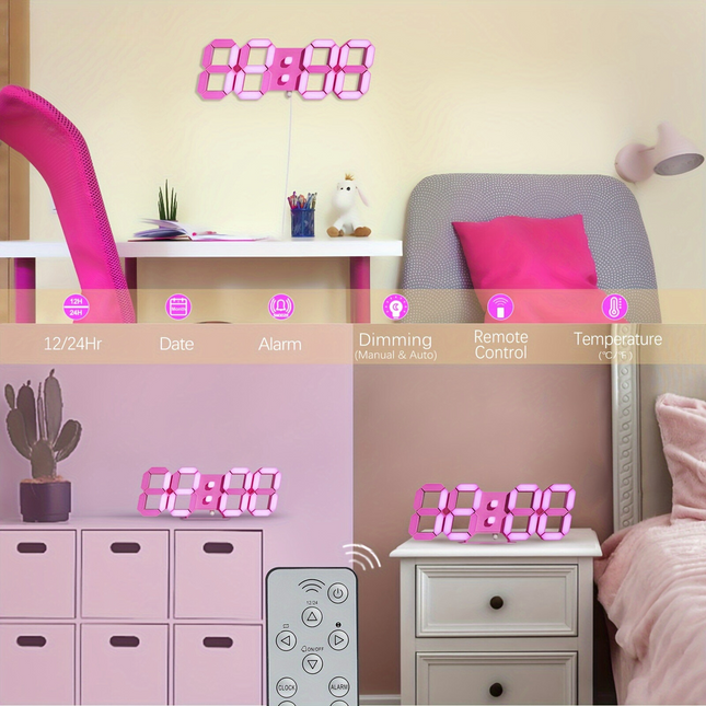LuxTime – Stijlvolle Digitale LED Wekker met Dimming