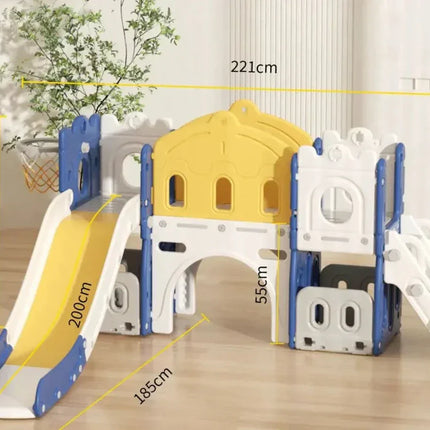 Mini Play Haven - Multifunctionele Schommel- en Glijbaan Set