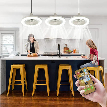 CoolLight Plafondventilator - Stijlvolle Ventilator met LED Verlichting