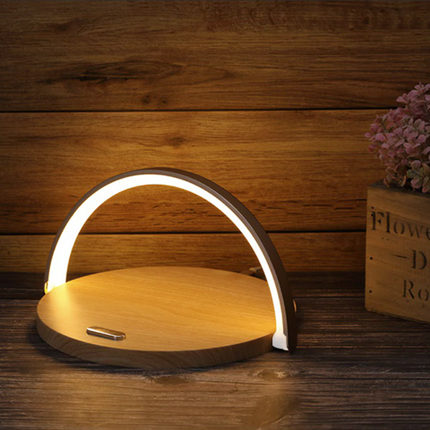Bowlight Design™ - Stijlvolle 3-in-1 Nachtlamp met Qi-oplader
