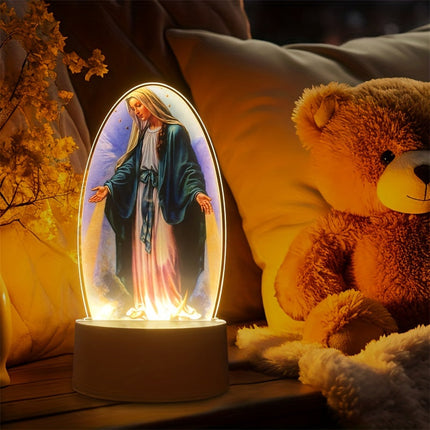SacredGlow – LED Nachtlamp Maagd Maria met USB