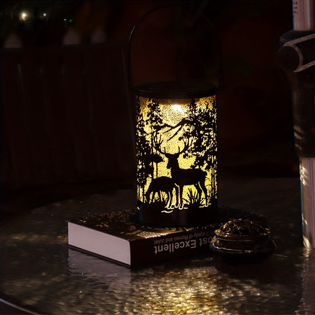 LumiGlow Lantern - Zonne-energie IJzeren Lantaarn met Natuurdesign
